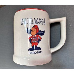 1970-1980‎ Vintage Budweiser Bud Man Hero No. 1 Beer Stein Mug, Incentives Corp